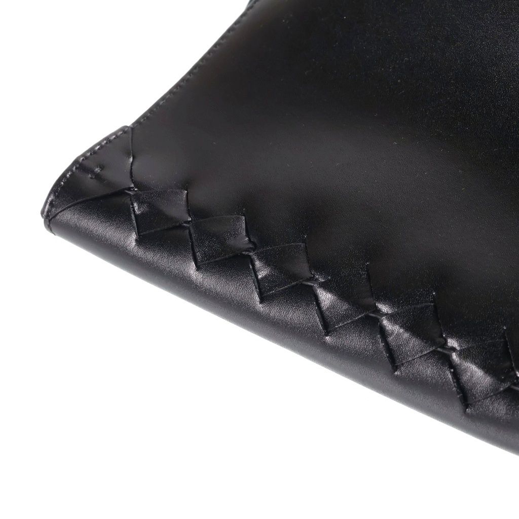 Bottega Veneta Medium Creek Tote Bag Black Leather — view 7