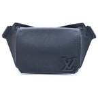Louis Vuitton LV Aerogram Takeoff Sling Leather Shoulder Bag Black
