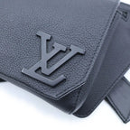 Louis Vuitton LV Aerogram Takeoff Sling Leather Shoulder Bag Black — view 6