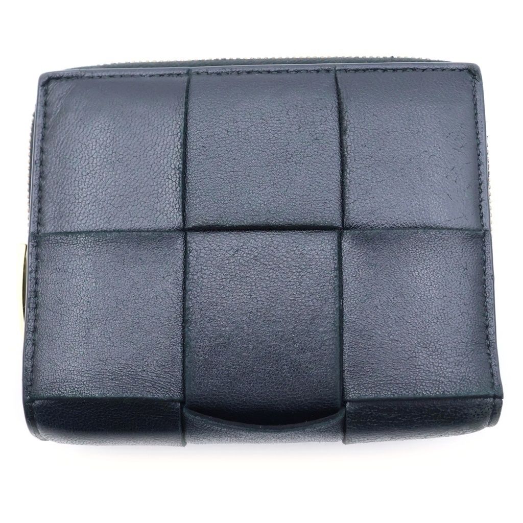 Bottega Veneta Intrecciato Bifold Wallet Compact Black