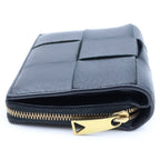 Bottega Veneta Intrecciato Bifold Wallet Compact Black — view 3