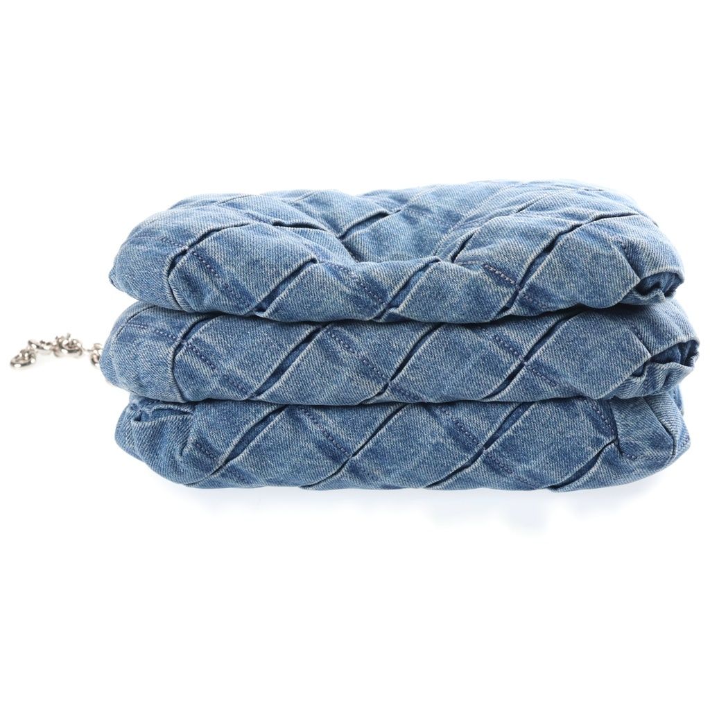 Loewe Goya Puffer Denim Chain Shoulder Handbag 2-Way Blue Strap 2 Bag — view 4