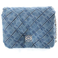 Loewe Goya Puffer Denim Chain Shoulder Handbag 2-Way Blue Strap 2 Bag