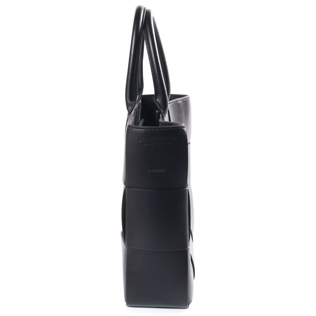 Bottega Veneta Arco Small Calfskin Leather Tote Bag Black — view 3