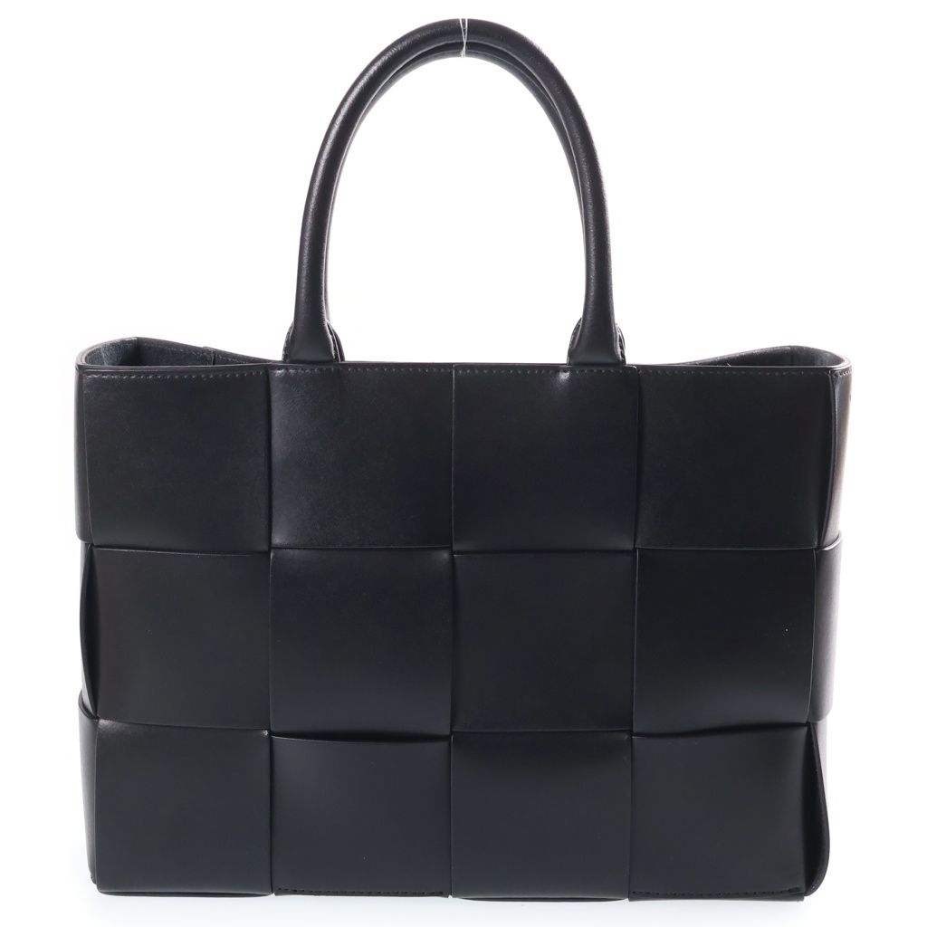 Bottega Veneta Arco Small Calfskin Leather Tote Bag Black — view 2