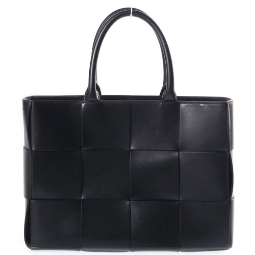Bottega Veneta Arco Small Calfskin Leather Tote Bag Black