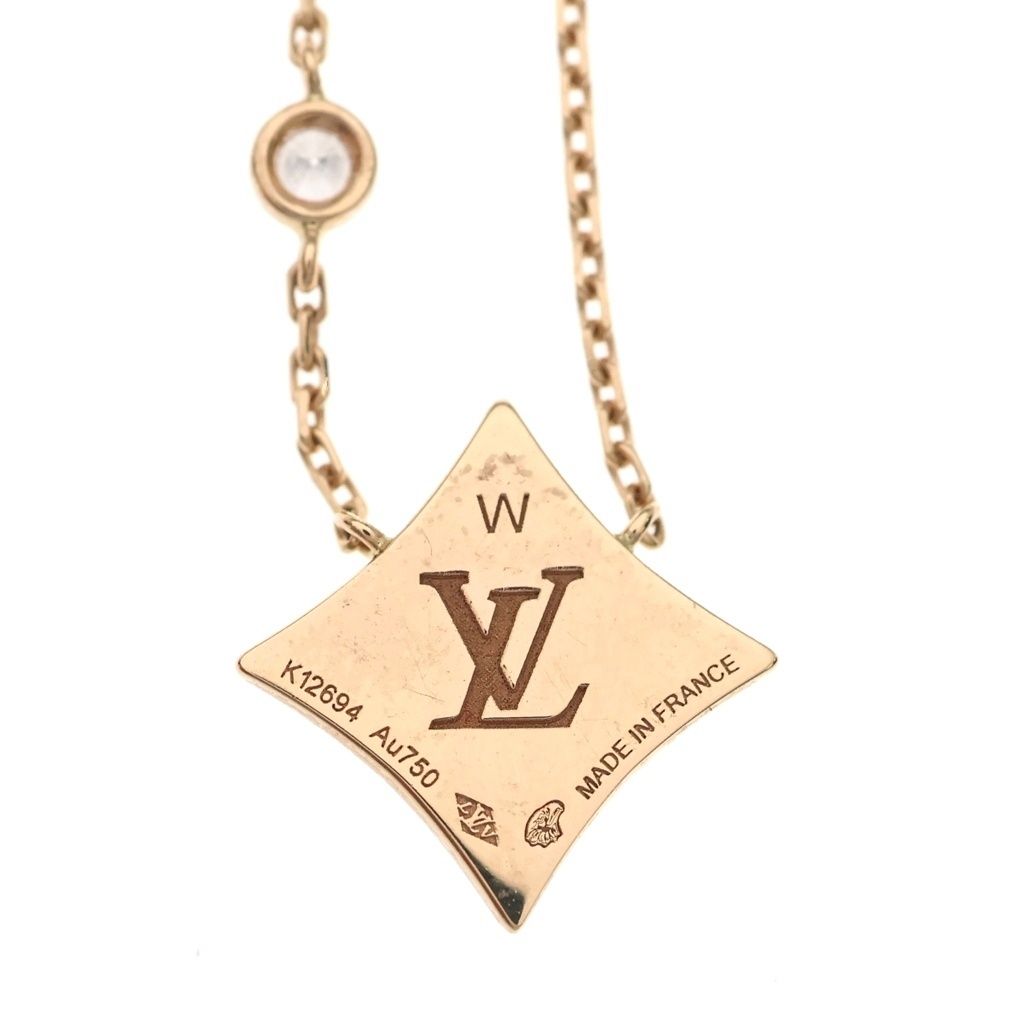 Louis Vuitton Blossom BB Mother of Pearl Diamond Necklace — view 3