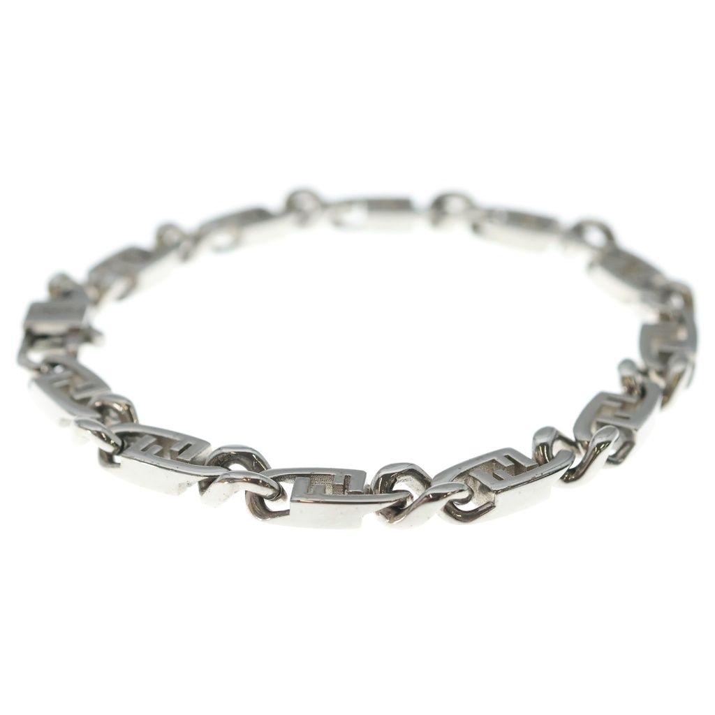 Fendi O'lock FF Logo Bracelet Silver — view 3