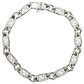 Fendi O'lock FF Logo Bracelet Silver