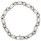 Fendi O'lock FF Logo Bracelet Silver — view 2