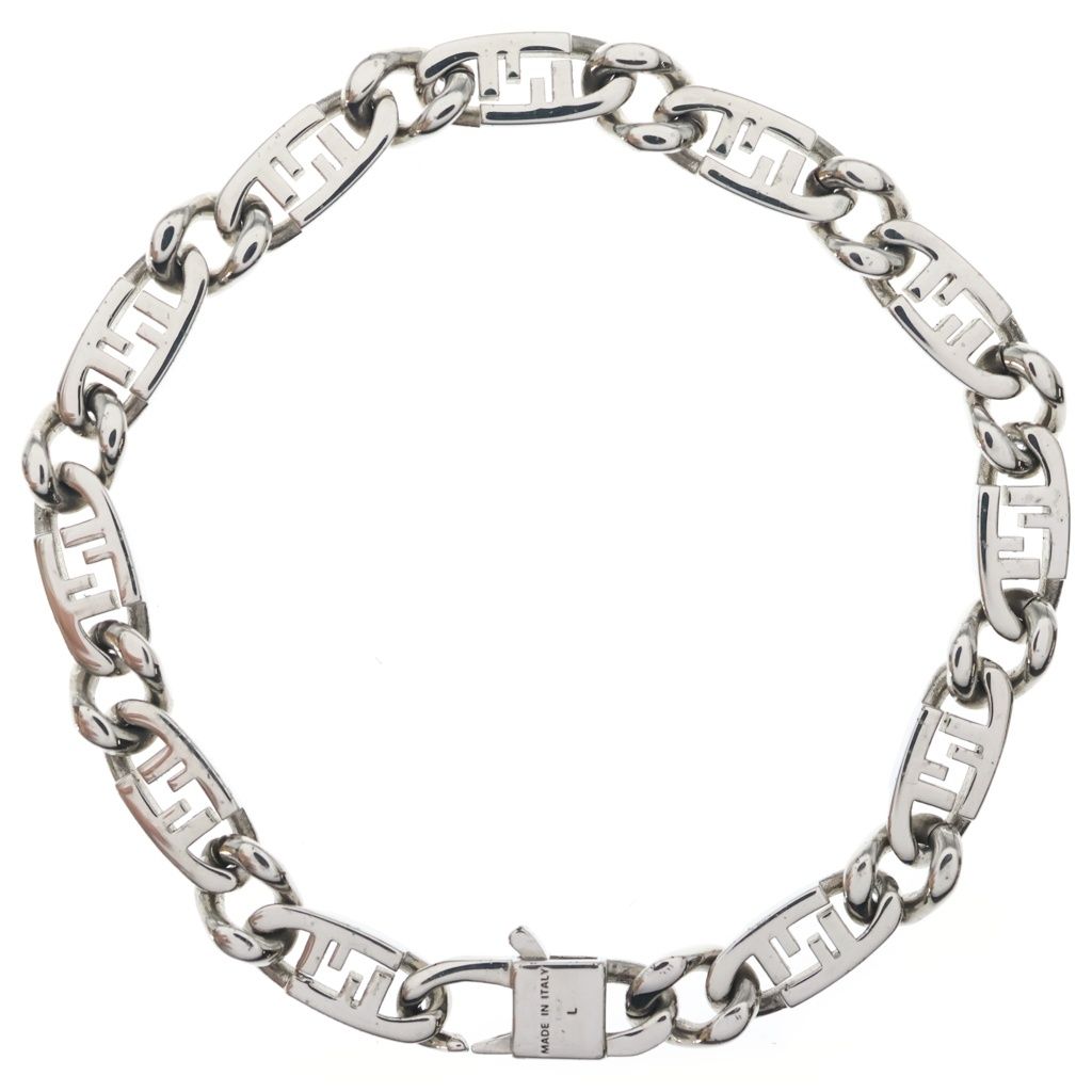 Fendi O'lock FF Logo Bracelet Silver — view 2
