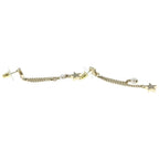 Chanel CC Logo Rhinestone Pearl Earrings — view 4