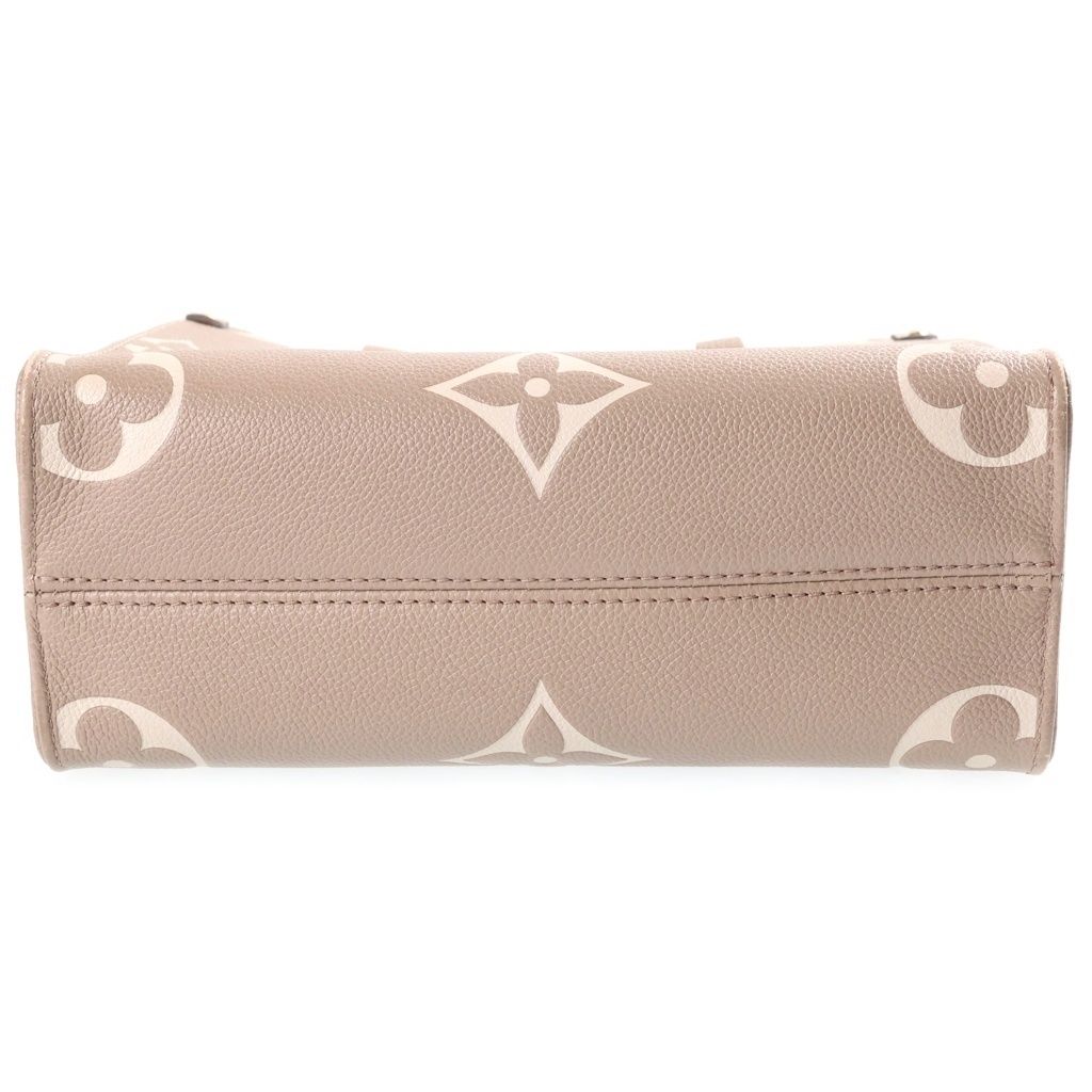 Louis Vuitton Monogram Giant Empreinte On The Go PM Tourterelle Cream 2-Way — view 4