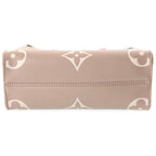 Louis Vuitton Monogram Giant Empreinte On The Go PM Tourterelle Cream 2-Way — view 4