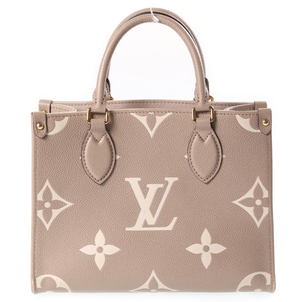 Louis Vuitton Monogram Giant Empreinte On The Go PM Tourterelle Cream 2-Way