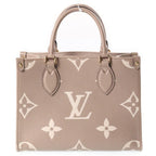 Louis Vuitton Monogram Giant Empreinte On The Go PM Tourterelle Cream 2-Way