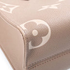 Louis Vuitton Monogram Giant Empreinte On The Go PM Tourterelle Cream 2-Way — view 5