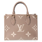 Louis Vuitton Monogram Giant Empreinte On The Go PM Tourterelle Cream 2-Way — view 2