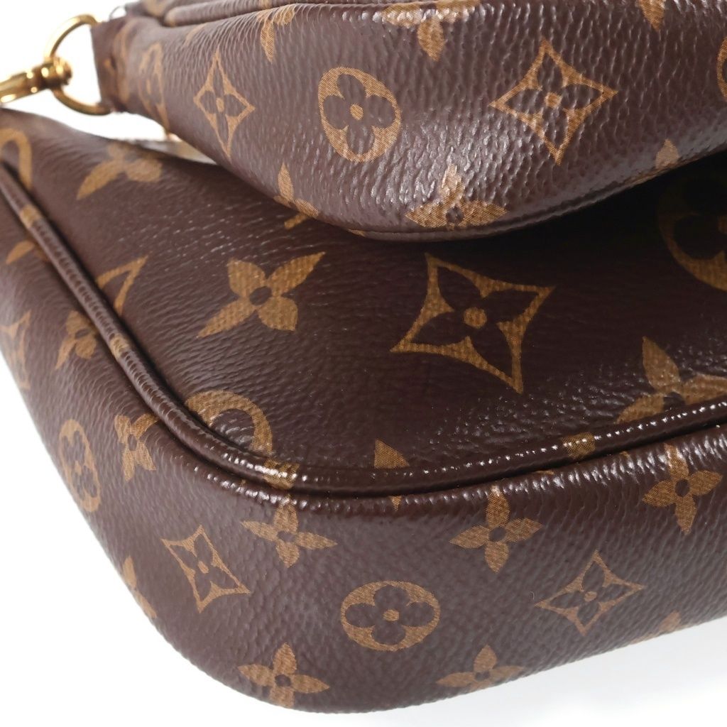 Louis Vuitton Monogram Multi Pochette Accessoires Shoulder Bag Brown Leather — view 5