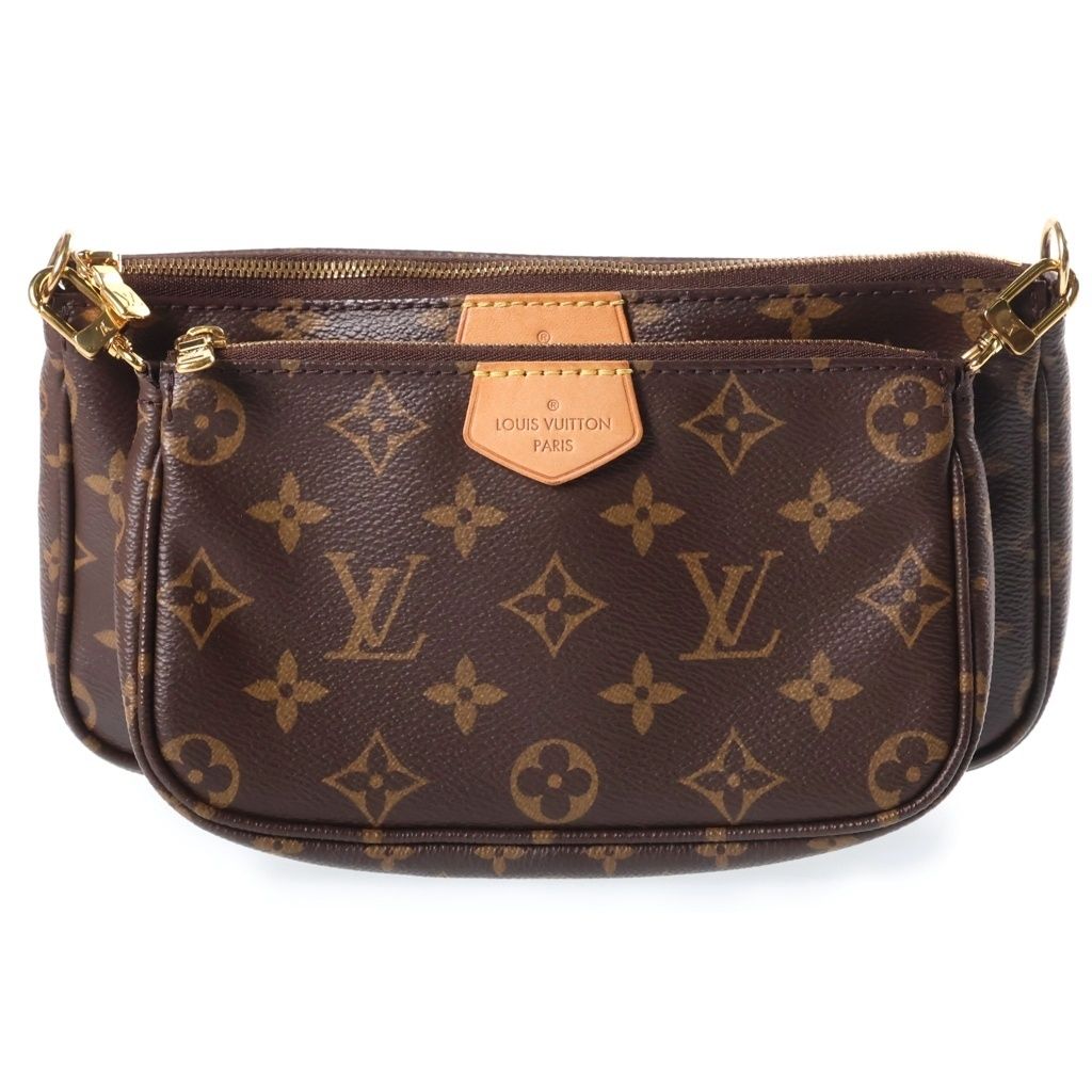 Louis Vuitton Monogram Multi Pochette Accessoires Shoulder Bag Brown Leather