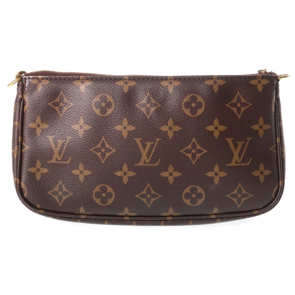 Louis Vuitton Monogram Multi Pochette Accessoires Shoulder Bag Brown Leather — view 2