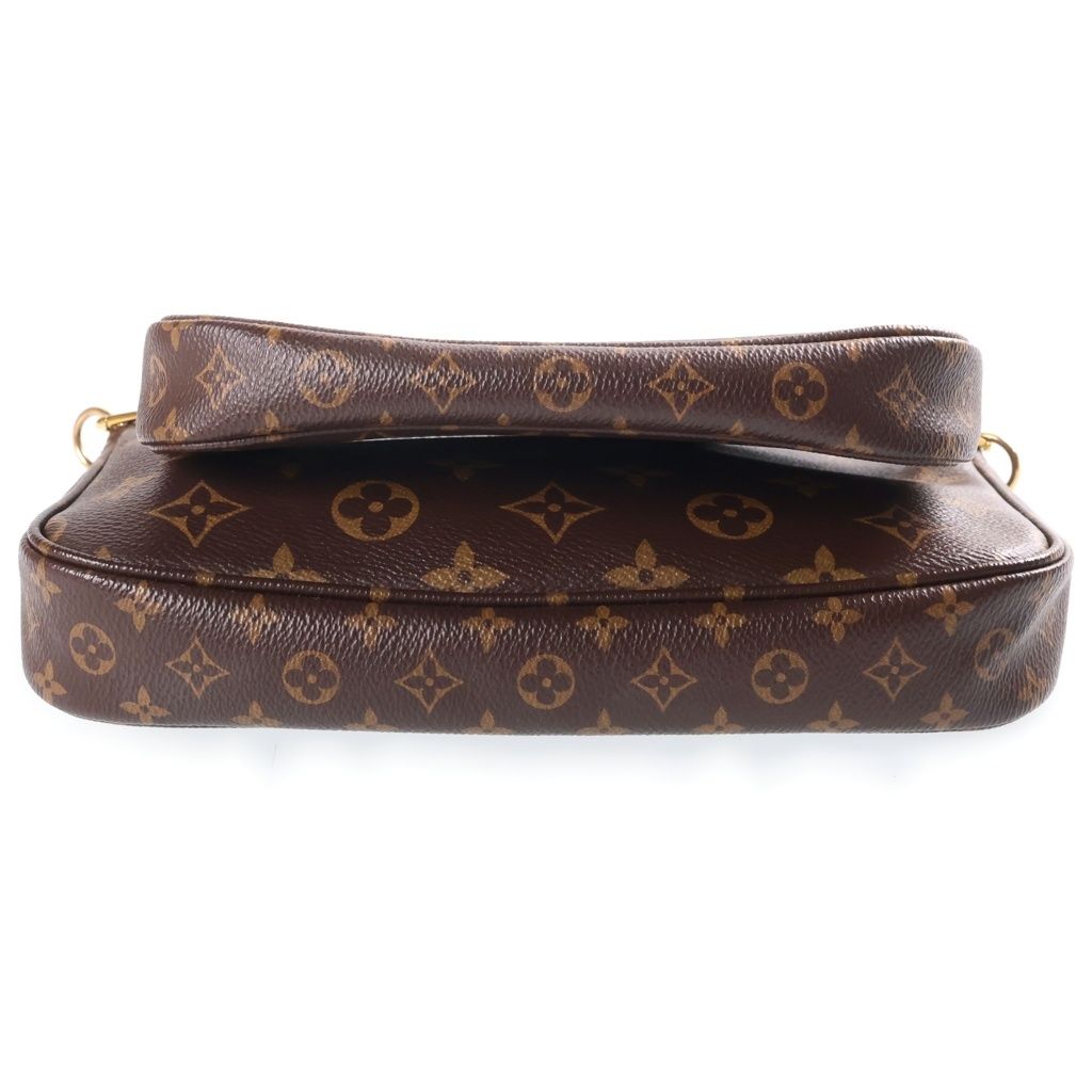 Louis Vuitton Monogram Multi Pochette Accessoires Shoulder Bag Brown Leather — view 4
