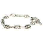 Hermes Martin Margiela Era Chaine D'ancre PM Bracelet Chain Silver 18 Links — view 3