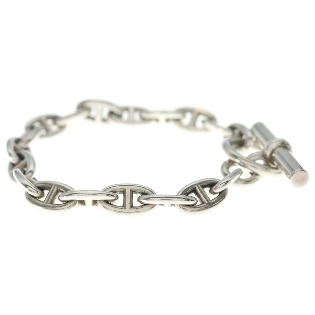 Hermes Martin Margiela Era Chaine D'ancre PM Bracelet Chain Silver 18 Links — view 3
