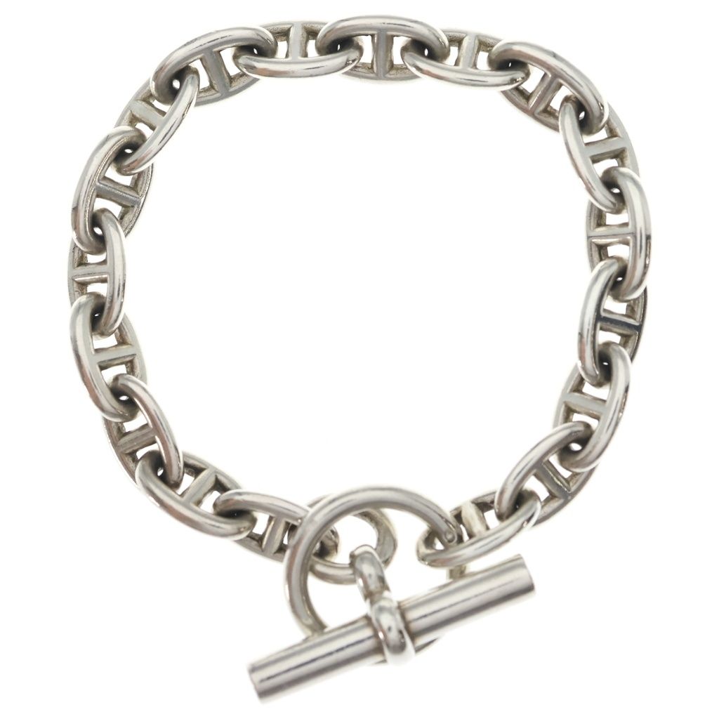 Hermes Martin Margiela Era Chaine D'ancre PM Bracelet Chain Silver 18 Links