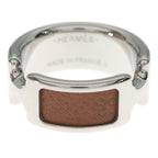 Hermes Olympe PM Ring Silver Brown