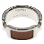 Hermes Olympe PM Ring Silver Brown — view 4