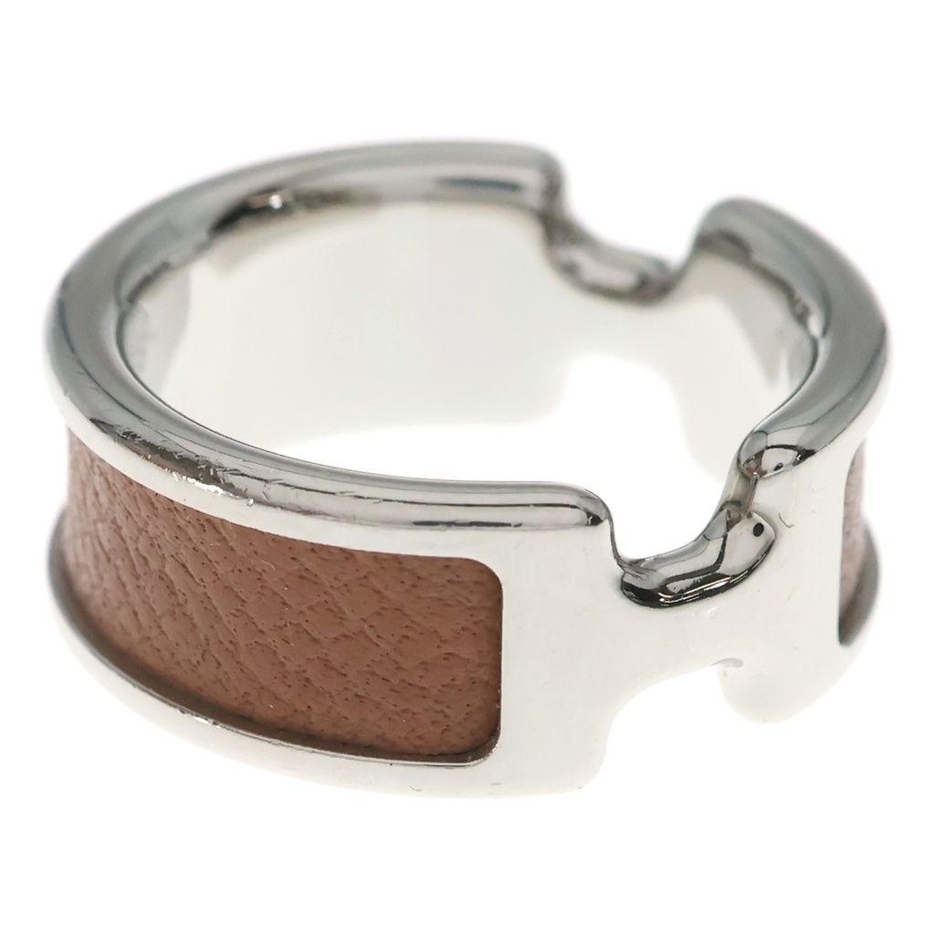 Hermes Olympe PM Ring Silver Brown — view 3
