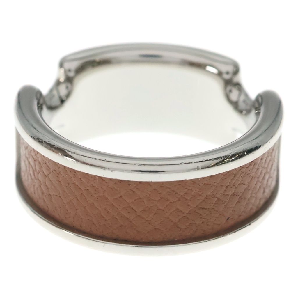 Hermes Olympe PM Ring Silver Brown — view 2