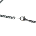 Louis Vuitton Monogram Medal Necklace Eclipse Pendant Black Silver — view 4