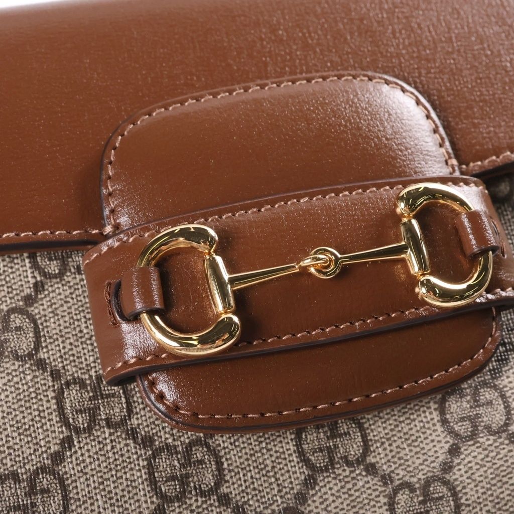 Gucci Horsebit Mini Top Handle 1955 Shoulder Bag Beige — view 7