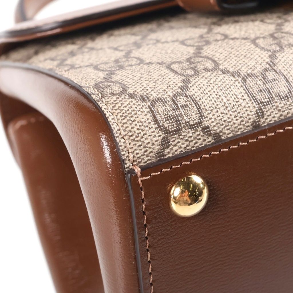 Gucci Horsebit Mini Top Handle 1955 Shoulder Bag Beige — view 5