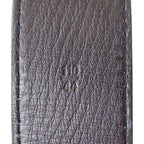 Louis Vuitton Belt Utah Leather Ceinture LV Dark Brown 110/44 Logo — view 5