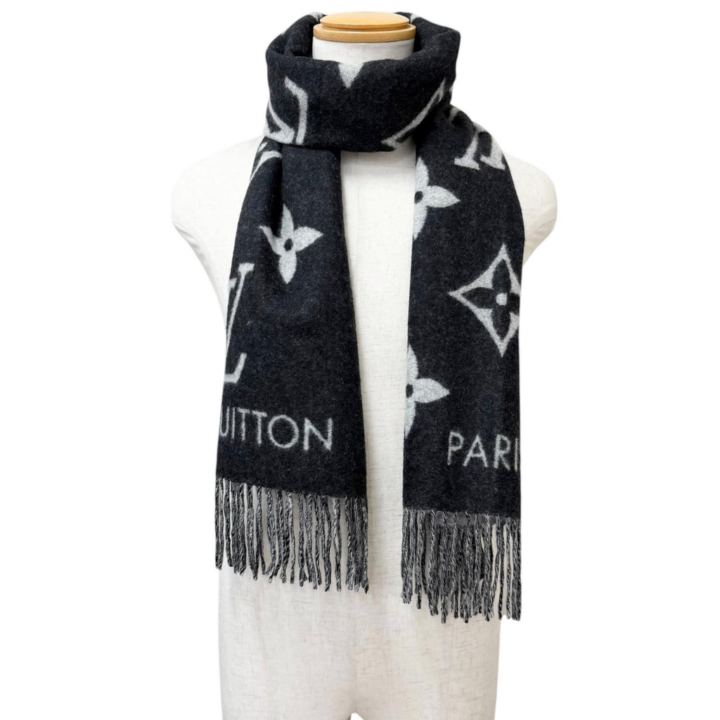 Louis Vuitton Echarpe Reykjavik Cashmere 100% Scarf Black — view 2