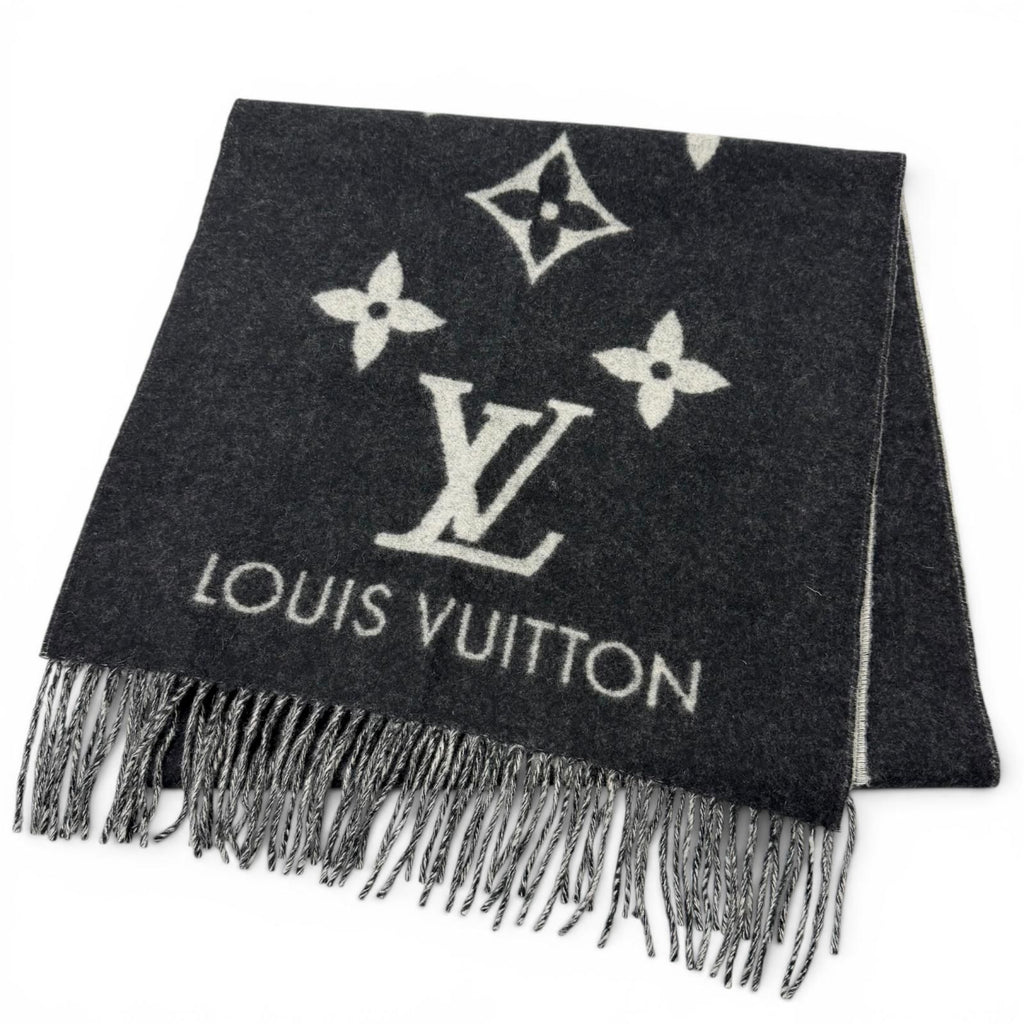 Louis Vuitton Echarpe Reykjavik Cashmere 100% Scarf Black