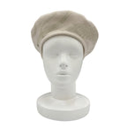 Hermes Saint Honore Anne Finesse Wool 100% Sellier Beret Ivory 58 Hat — view 3
