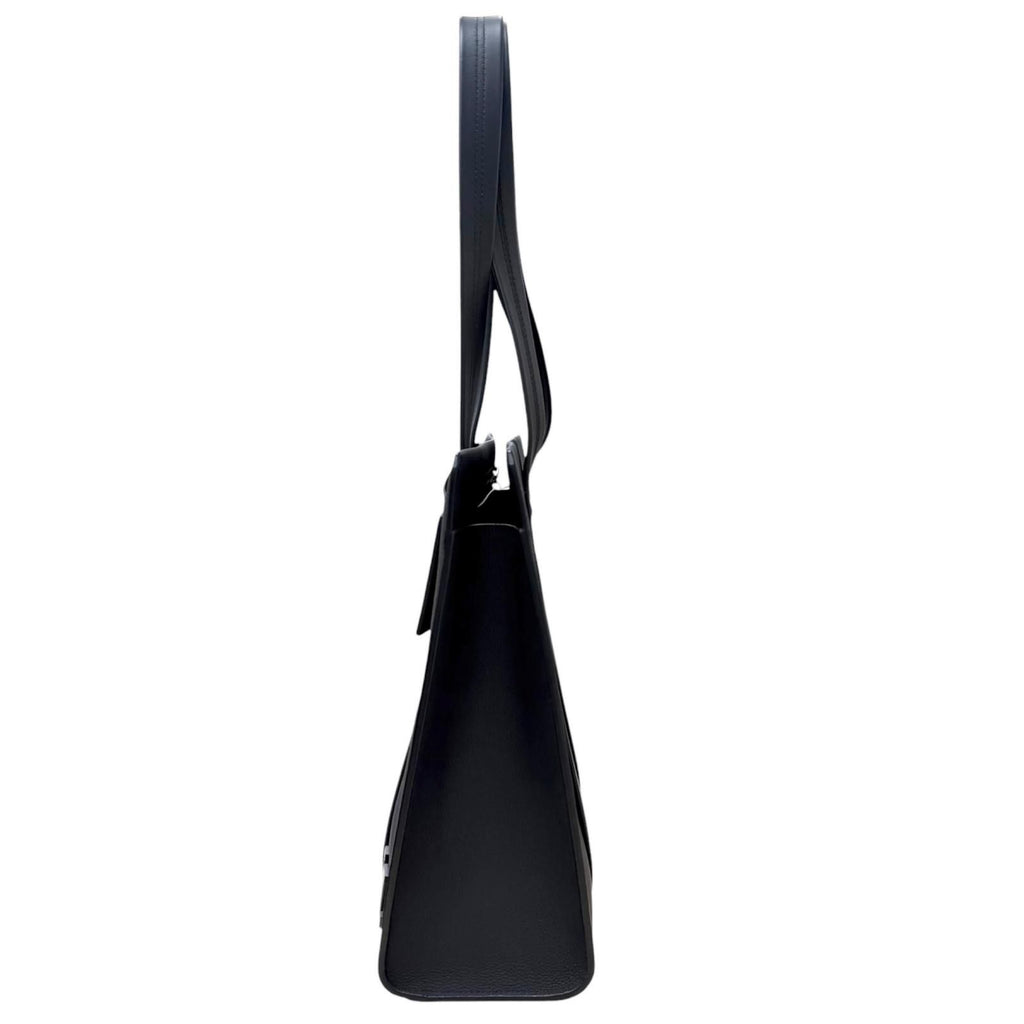 Louis Vuitton LV Aerogram Takeoff Leather Tote Bag Black — view 4