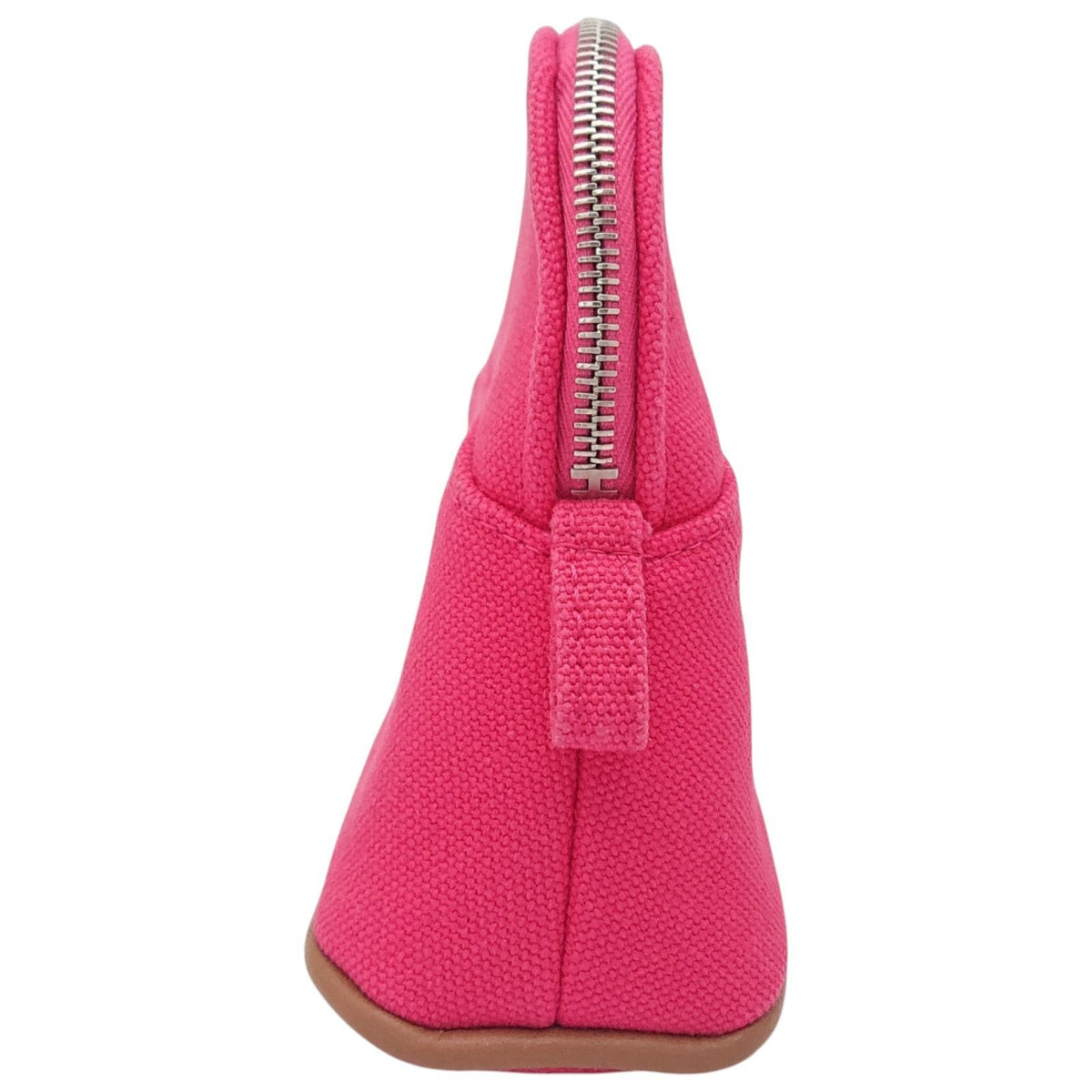 Hermes Bolide Pouch Mini Hibiscus Pink Orange Canvas — view 3
