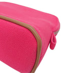 Hermes Bolide Pouch Mini Hibiscus Pink Orange Canvas — view 8