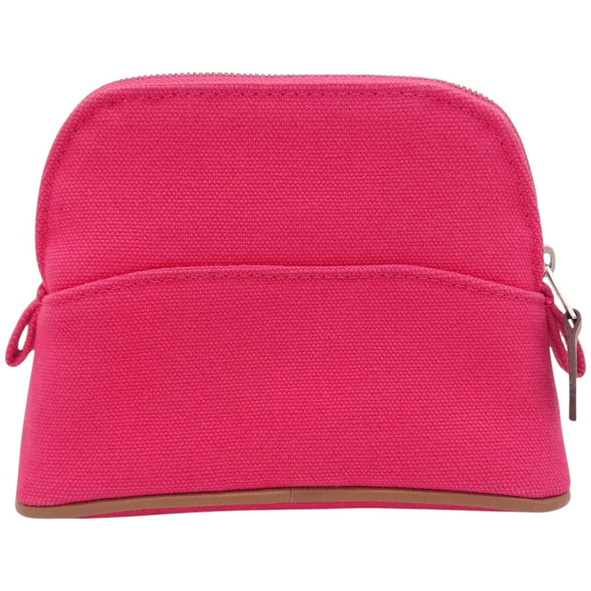 Hermes Bolide Pouch Mini Hibiscus Pink Orange Canvas — view 2