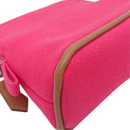 Hermes Bolide Pouch Mini Hibiscus Pink Orange Canvas — view 7