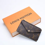 Louis Vuitton Porte Cartes Recto Verso Coin Purse Monogram Canvas Brown Black