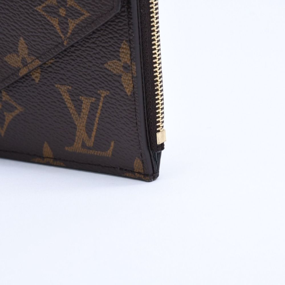 Louis Vuitton Porte Cartes Recto Verso Coin Purse Monogram Canvas Brown Black — view 5