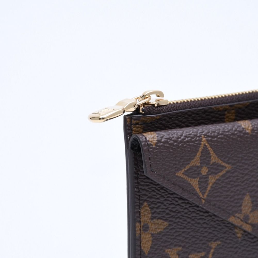 Louis Vuitton Porte Cartes Recto Verso Coin Purse Monogram Canvas Brown Black — view 6