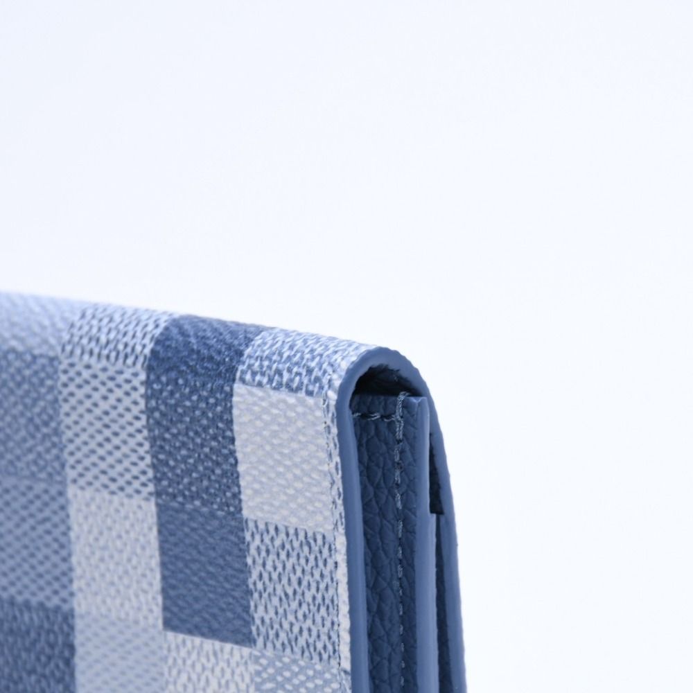 Louis Vuitton Envelope Business Card Holder Case Monogram Damoflage Indigo Blue — view 8
