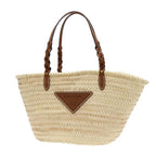 Prada Woven Palm Leather Tote Bag